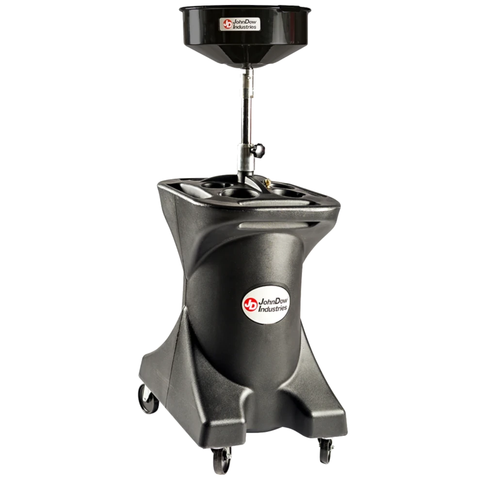 JOHNDOW 27DC 27-Gallon Deluxe Poly Self-Evacuating Portable Oil Drain
