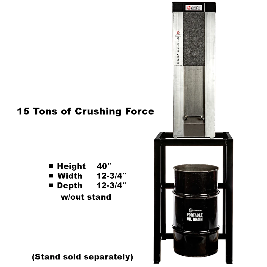 JOHN DOW Heavy-Duty Oil Filter Crusher
