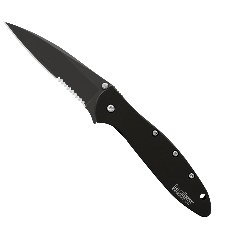 Kershaw 1660CKTST Leek - Black, Serrated