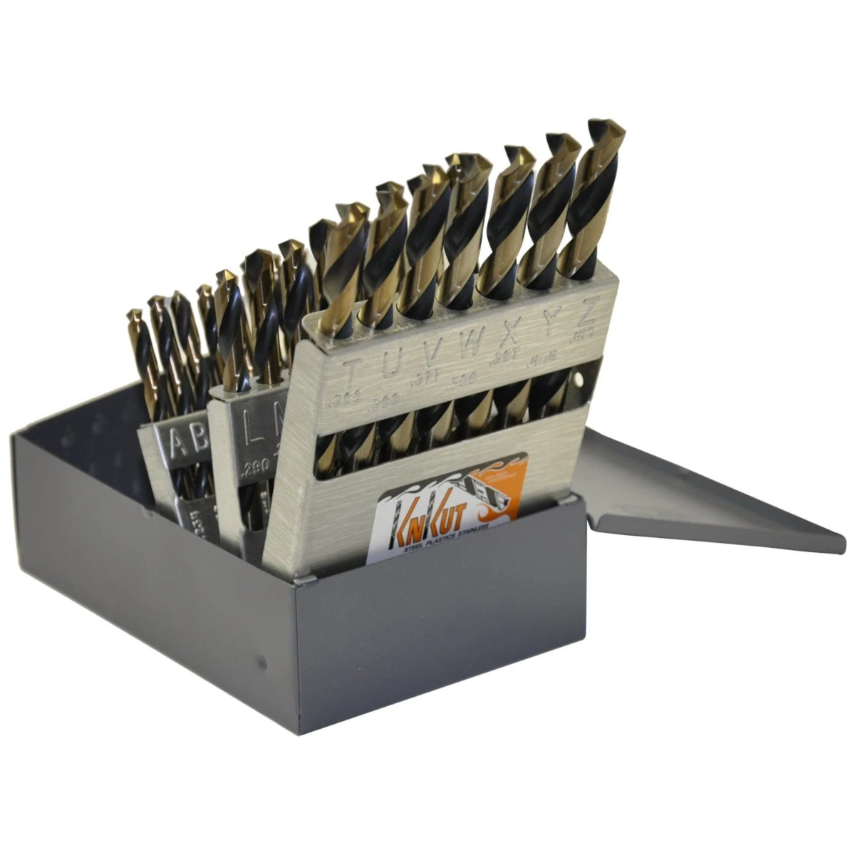 KNKUT 26KK5 26 Piece Jobber Length Drill Bit Set Letters A-Z