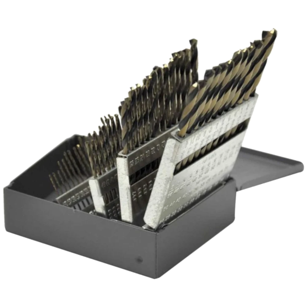 KnKut 60KK7 60 Piece Short Stubby Length Drill Bit Set Numbers 1-60