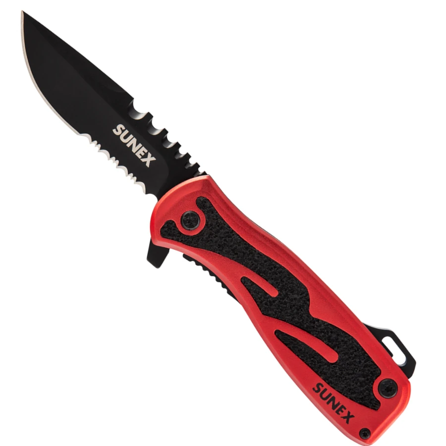 Sunex KNWIREP Wire Biter Electrician’s Knife with Drop Point Blade and #2 Phillips Driver