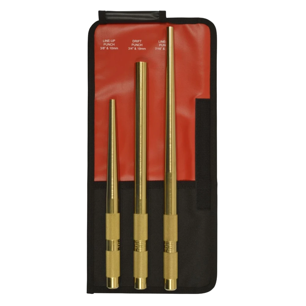 Mayhew 61365 3 Pc Brass Extra Long Punch Set
