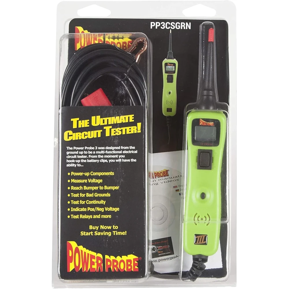 POWER PROBE 3 - PP3CS CLAM SHELL - Lime Green