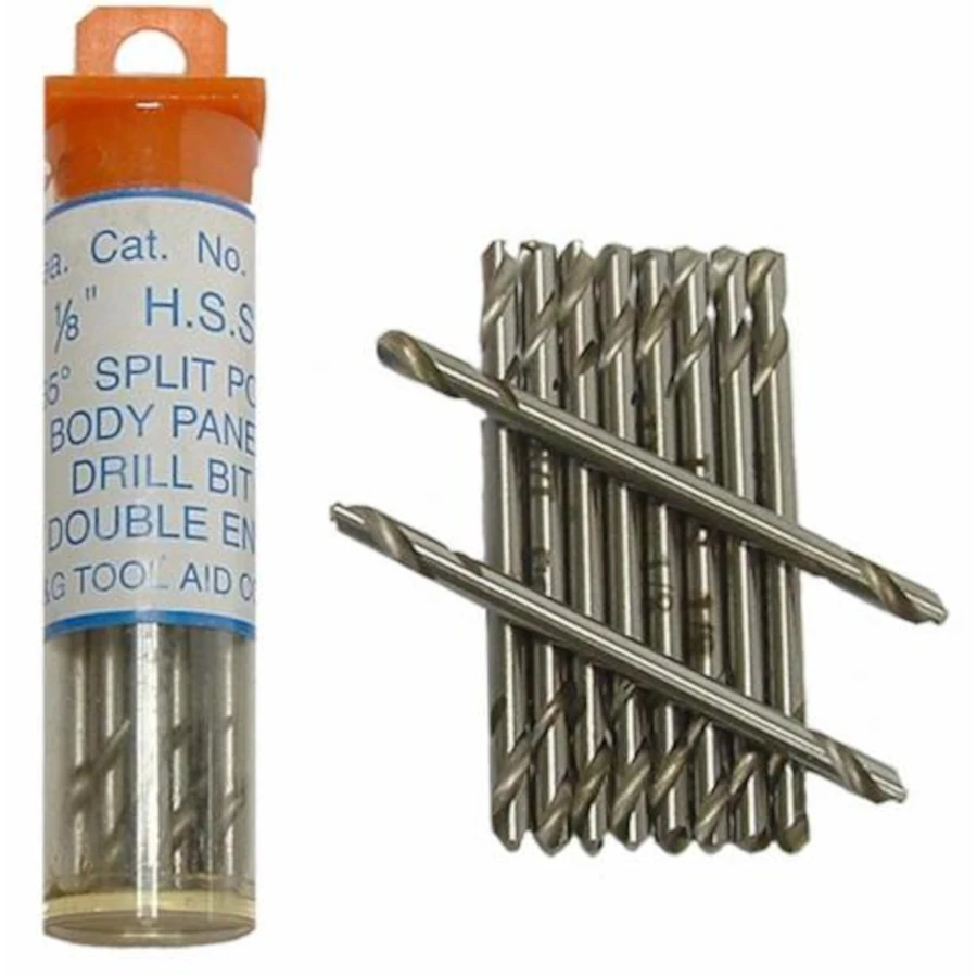 TOOLAID 1/8" Stubby Body Panel Drill Bit with Double Ends