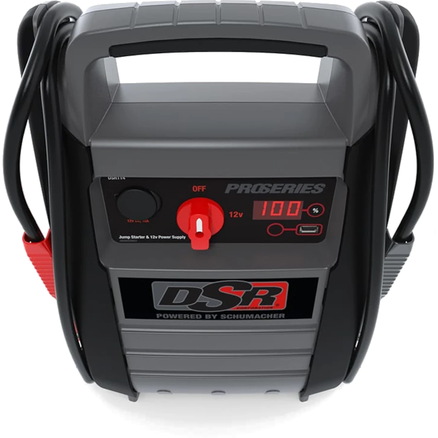 SCHUMACHER DSR114 ProSeries 12V 2200 Peak Amp Jump Starter with USB and DC Power
