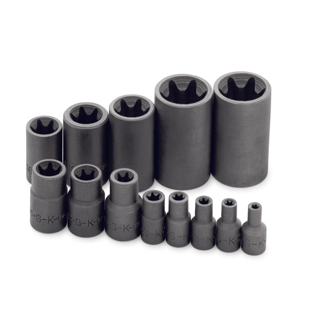 SK 19761 13 Piece 1/4", 3/8" and 1/2" Drive Female TORX Socket Set