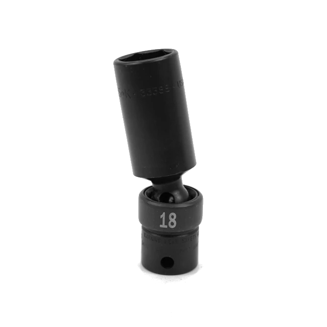 SK 18mm 3/8" Drive 6 Point Deep Flex Metric Impact Socket