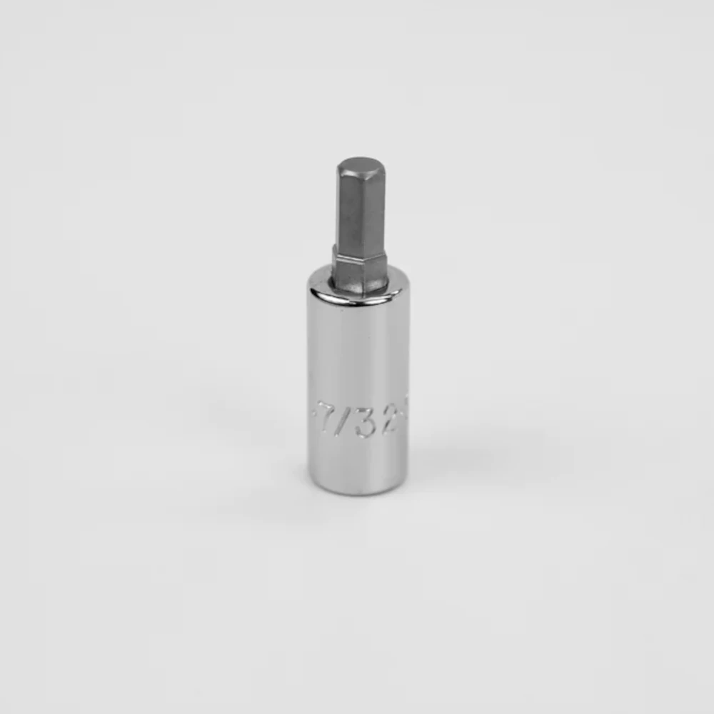 SK 7/32" 1/4" Drive Hex Chrome Bit Socket
