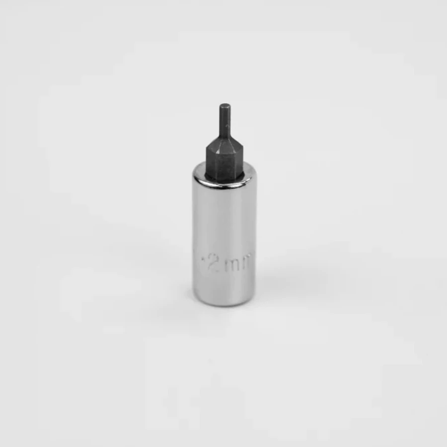 SK 2 mm 1/4" Drive Hex Chrome Bit Socket