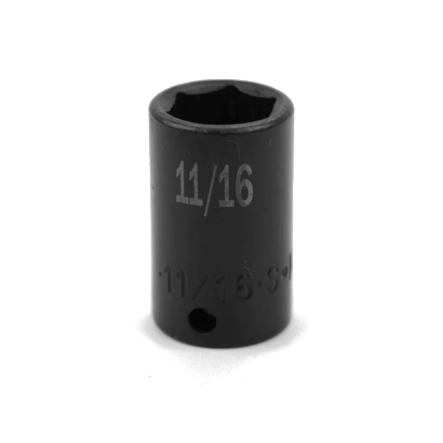 SK 11/16" 3/8" Drive 6 Point Fractional Semi-Deep Impact Socket