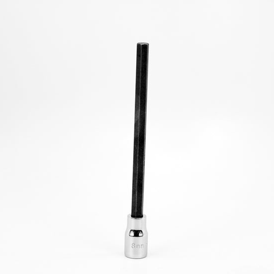 SK 6mm 3/8" Drive Long Hex Chrome Bit Socket