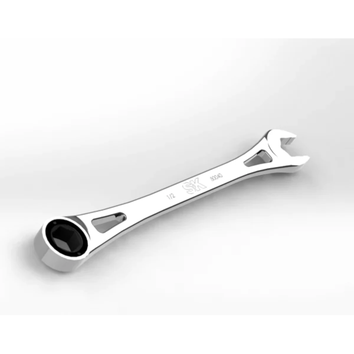SK 80040 1/2" 6 Point Fractional Combination Chrome X-Frame&reg; Wrench