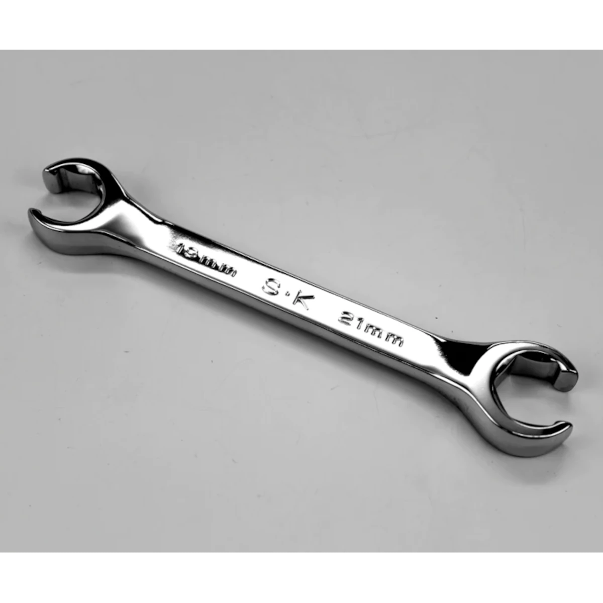 SK 19 mm x 21 mm Regular Metric Flare Nut Chrome Wrench