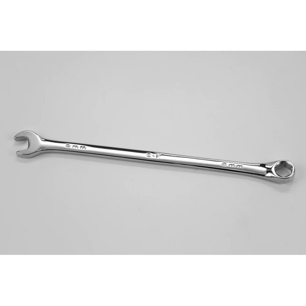 SK 88708 8 mm 6 Point Metric Long Combination Chrome Wrench