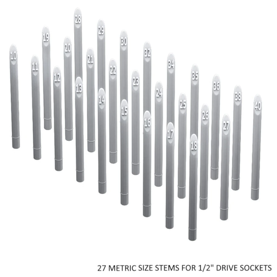 Toolbox Widget SO12MM Metric 1/2” Socket Size Stem Inserts