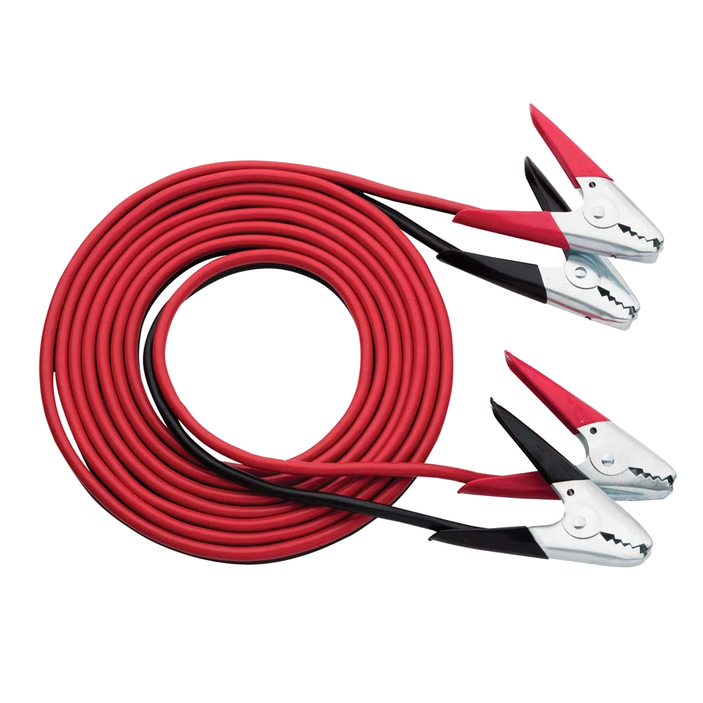 SOLAR 20 ft 4 GA Twin Booster Cables with 600A Parrot Clamps