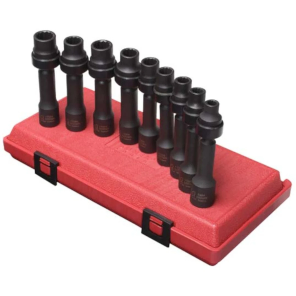 SUNEX 2695 1/2" Dr Metric 12pt Driveline Socket Set 9-Piece