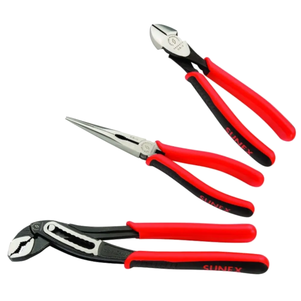 SUNEX 3606V 3 Pc Multipurpose Plier Set