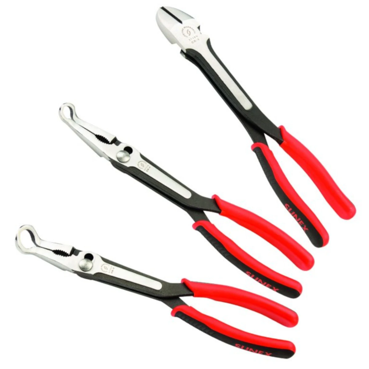 SUNEX 3704V 3 Pc 11" Long Reach Plier Set