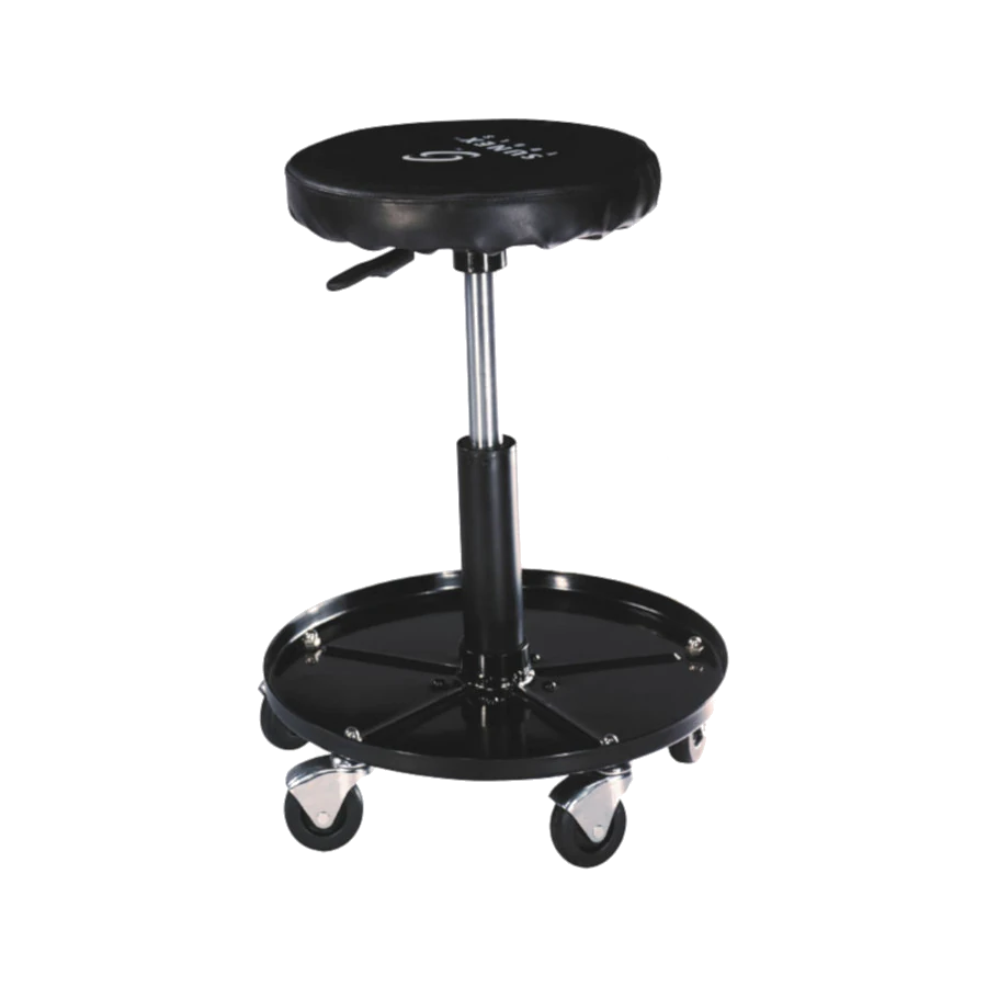 SUNEX Professional Pneumatic Shop Seat w/1″ Deep Tool Tray