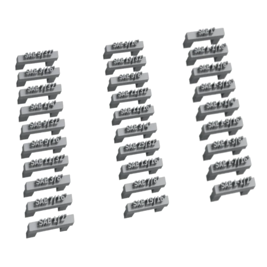 Toolbox Widget SLSAE Modular SAE Size Labels