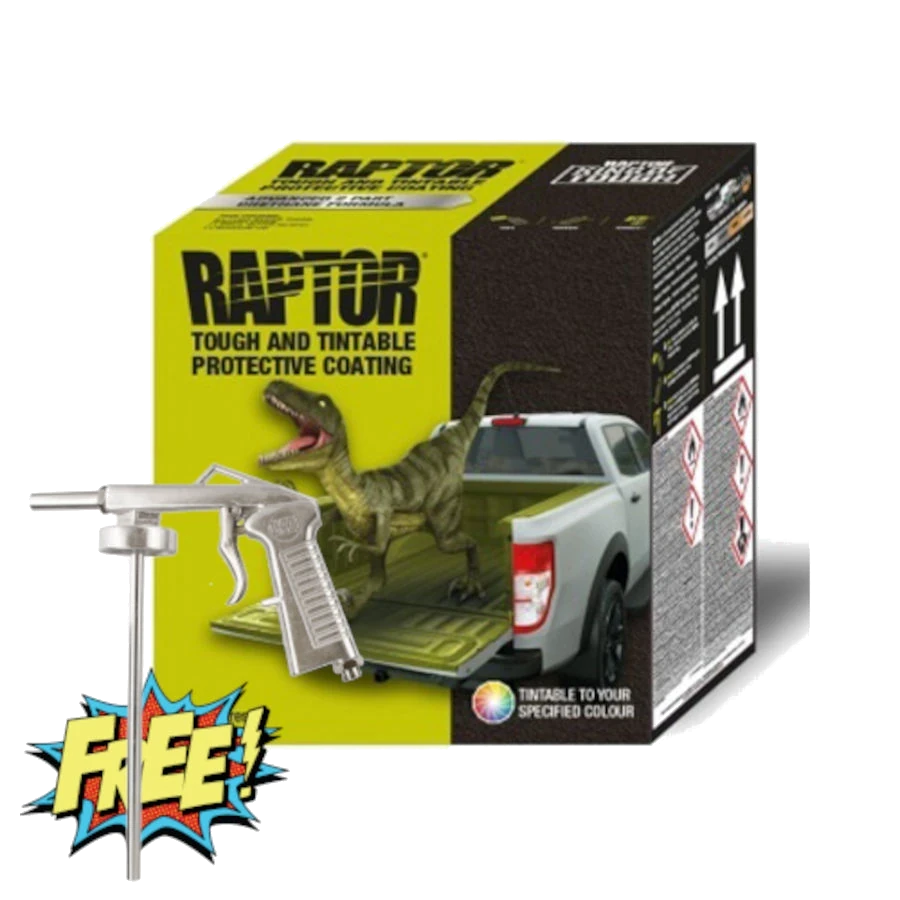 Upol UP820 1 US Gallon RAPTOR Kit with Free Standard Gun - Black
