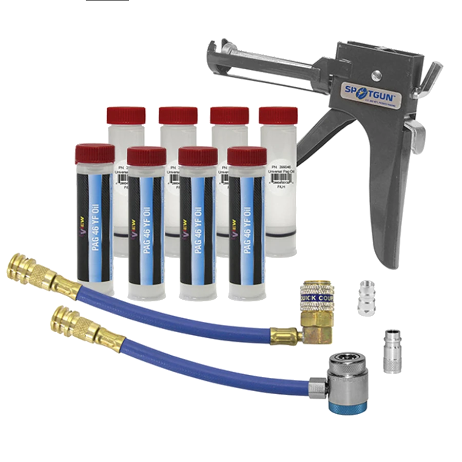 UVIEW Spotgun&trade; Jr. Dual Injection Kit (R-134a, R-1234yf)