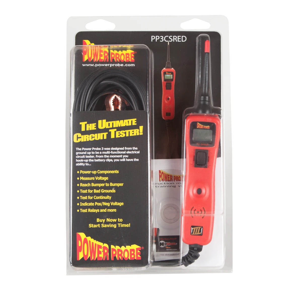 POWER PROBE 3 - PP3CS CLAM SHELL - Red