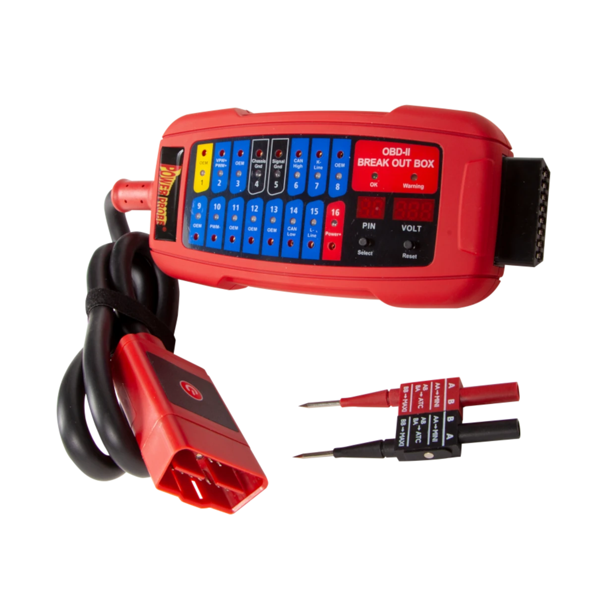 POWER PROBE PPECB OBD II Breakout Box Fat Monkey Tools