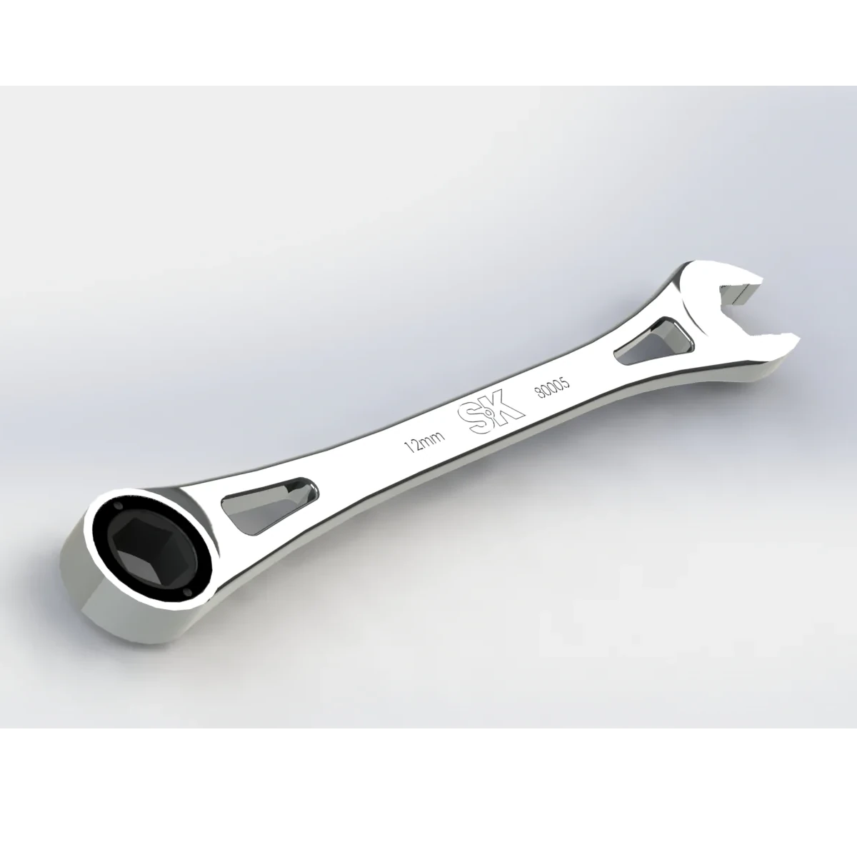 SK 80005 12 mm 6 Point Metric Combination Chrome X-Frame&reg; Wrench
