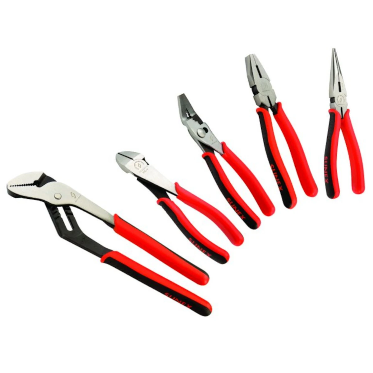 SUNEX 3610V 5 Pc Multipurpose Plier Set
