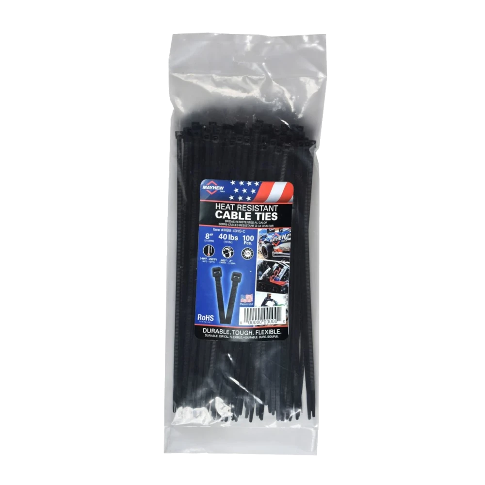 Mayhew 8" Heat Stabilized Cable Ties