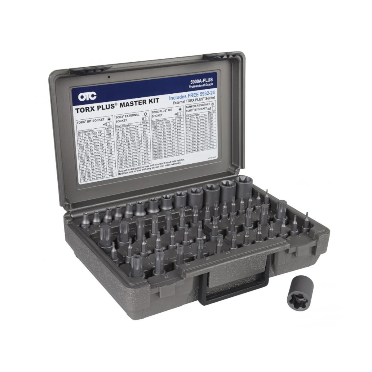 OTC Master Torx Bit Socket Set, 53pc.