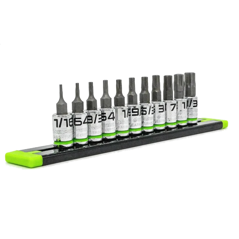 GripEdge RPT Hex Driver Set - 11Pc 1/4" Dr Short SAE
