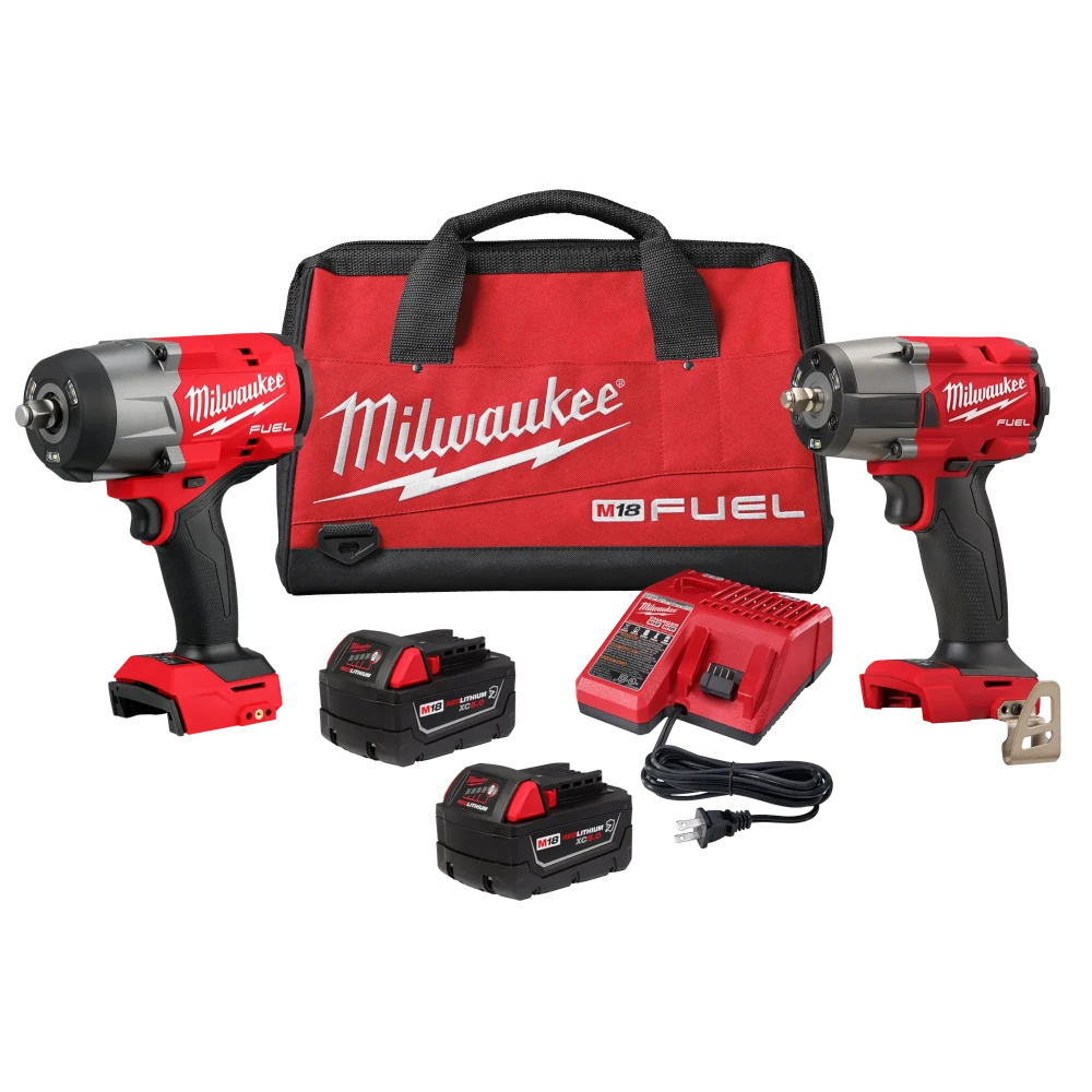 MILWAUKEE 3010-22 M18 Fuel™ 1/2" HTIW & 3/8" MTIW Automotive Combo Kit