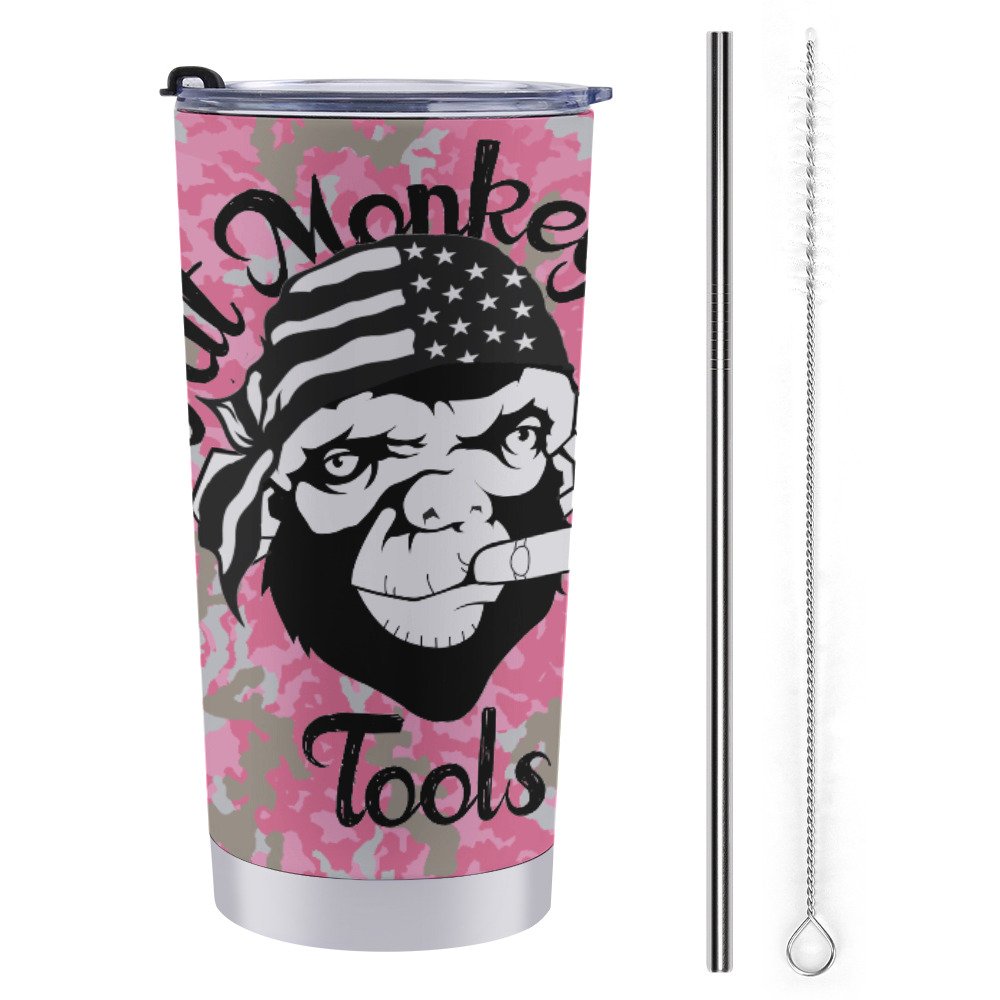 FMT's Pink Camo Insulated Travel Coffee Mug 20 Oz