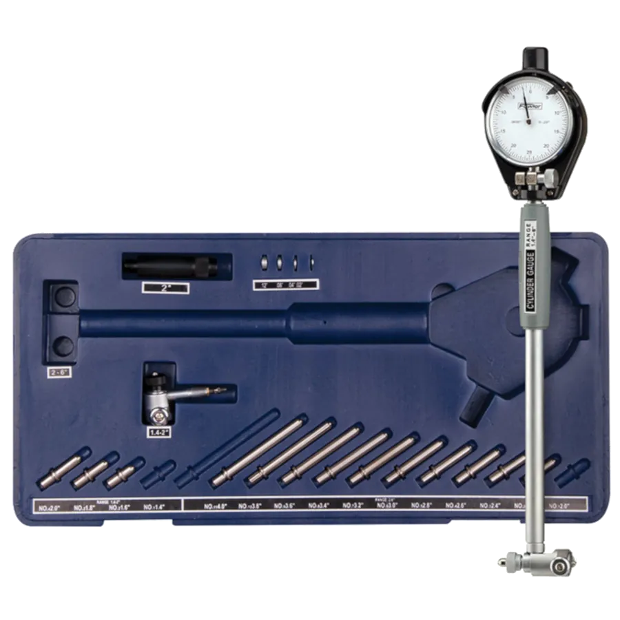 FOWLER 72-646-400 X-Tender 1.4" to 6" Dial Bore Gage Set