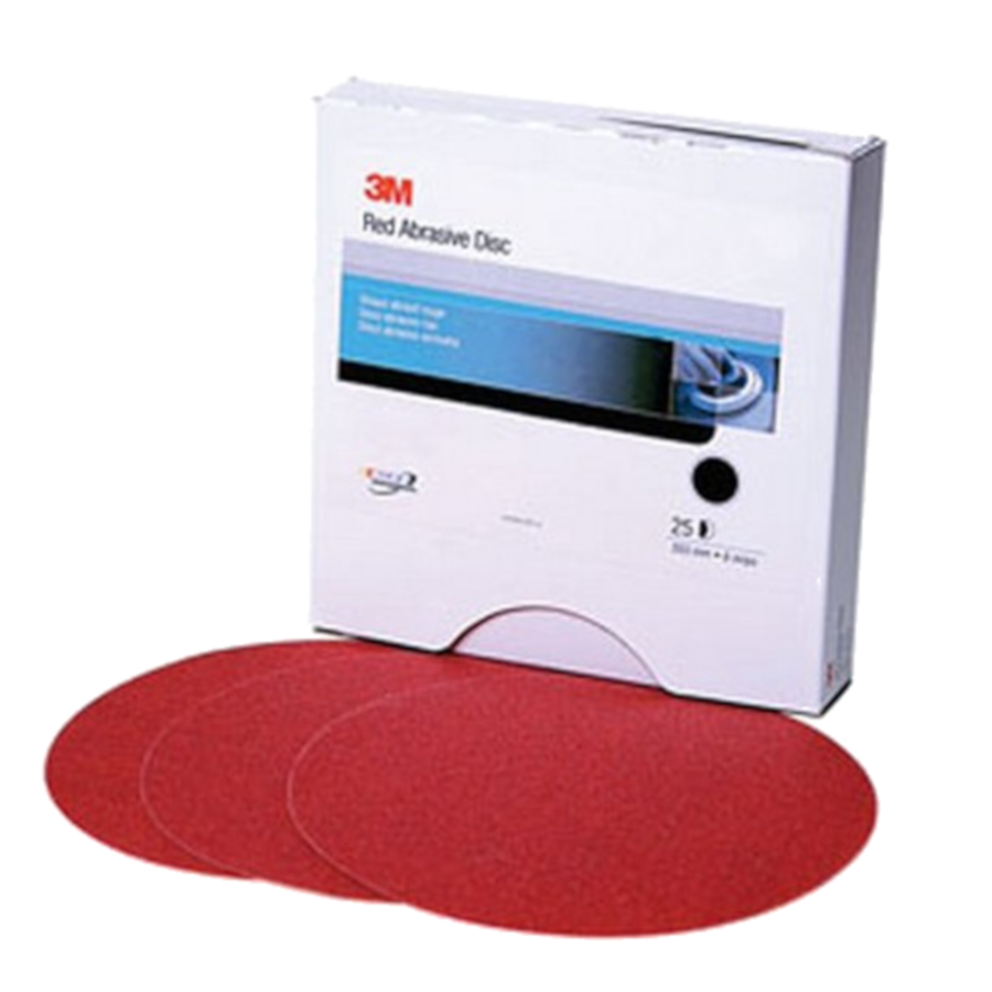 3M Red Abrasive Stikit Disc 6in 25 PER BOX
