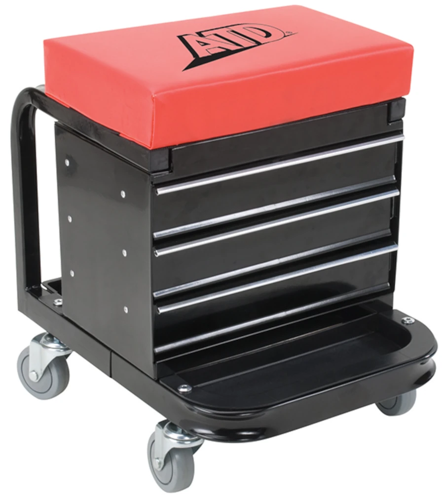 ATD Heavy Duty Toolbox Creeper Seat, 450lb Capacity
