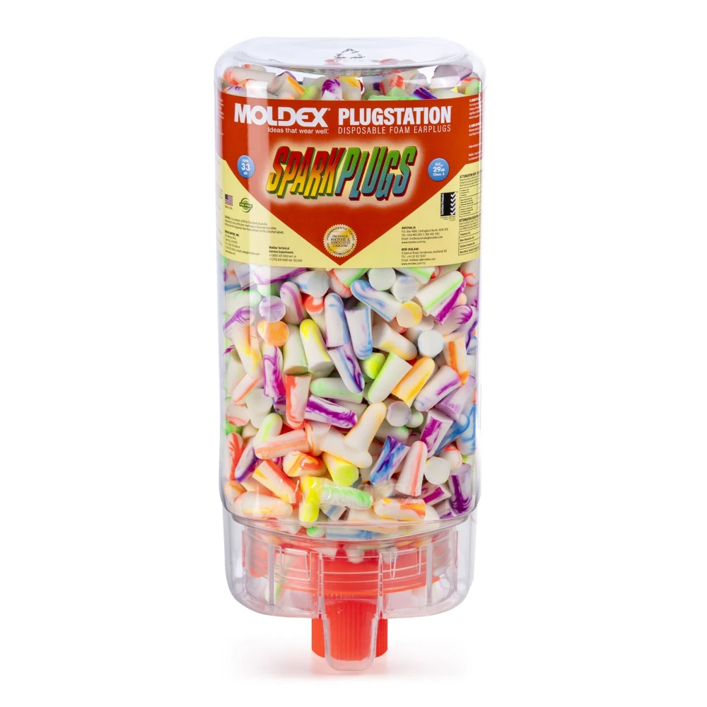 Moldex SparkPlugs® PlugStation® 6645 Foam Earplug Dispenser 500 Pairs NRR 33dB