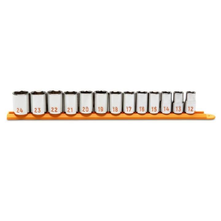 GEARWRENCH 13 Piece 1/2" Drive 6 Point Metric Hi-Viz Socket Set