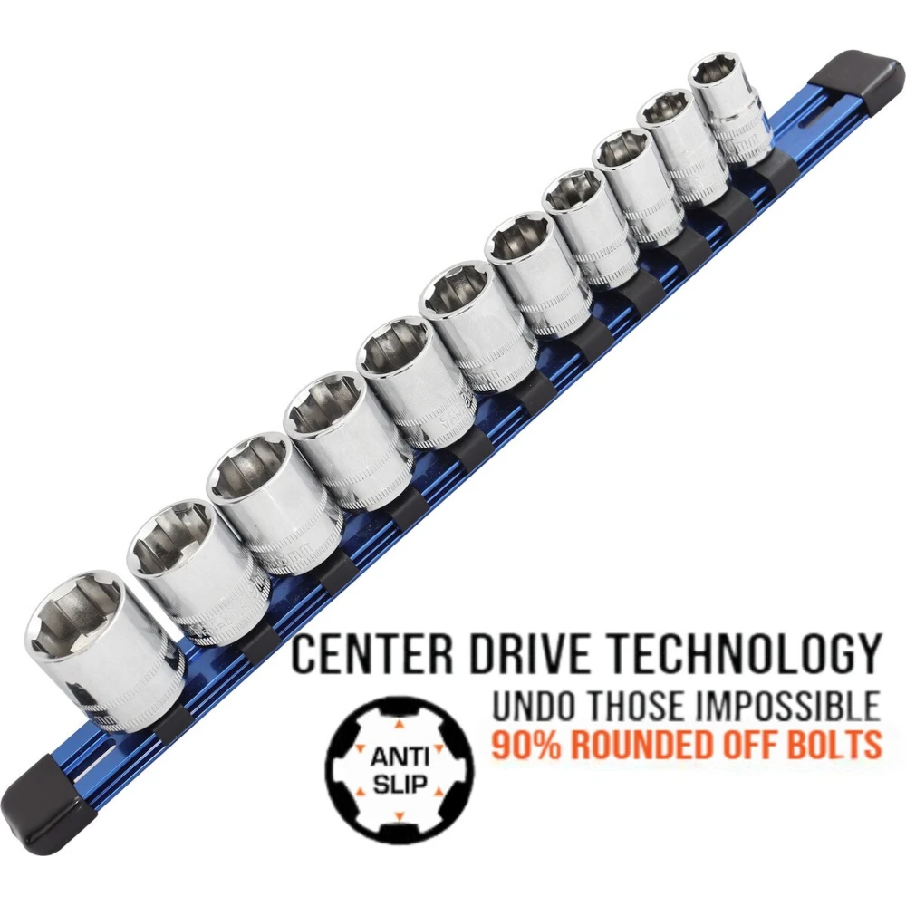 SP Tools 1/4"DR 11PC METRIC X-TREME GRIP SOCKET SET
