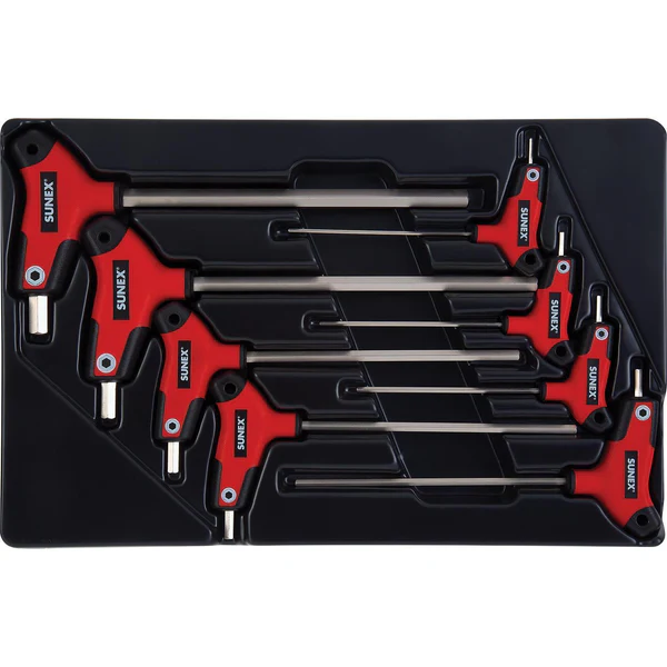 Sunex 8 Pc. T Handle, Hex, Metric Hex Key Set