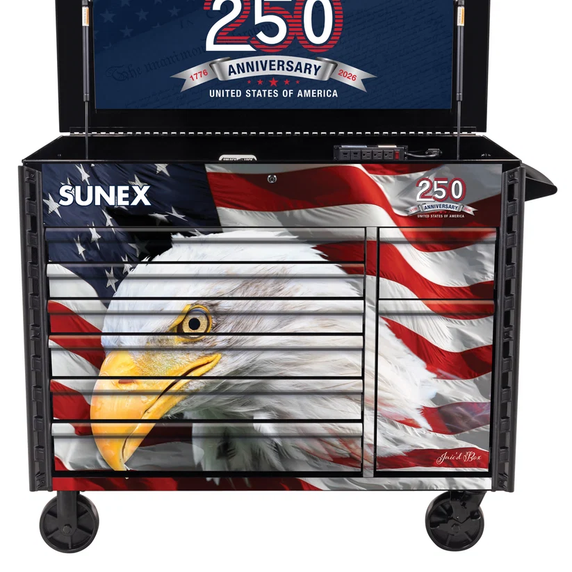 SUNEX AMERICAN EAGLE 250th PREMIUM SERVICE CART