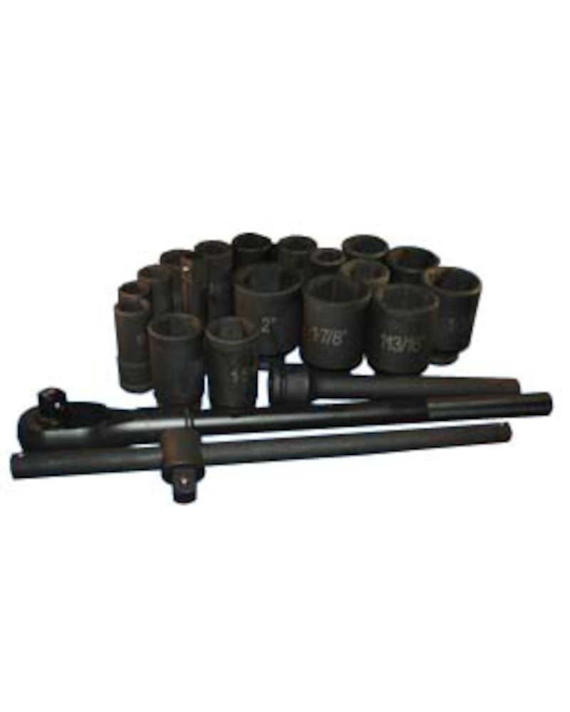 ATD TOOLS 22 Pc. 3/4" Drive 6 Point SAE Deep Impact Socket Set